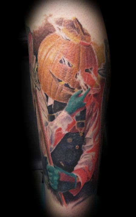 Tattoos - PUMPKIN HEAD MARV - 104369